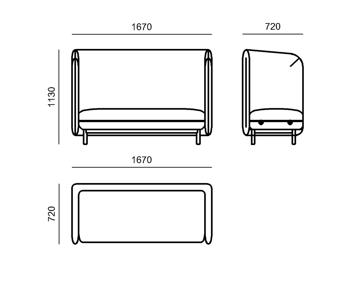 Kích thước sofa văn phòng