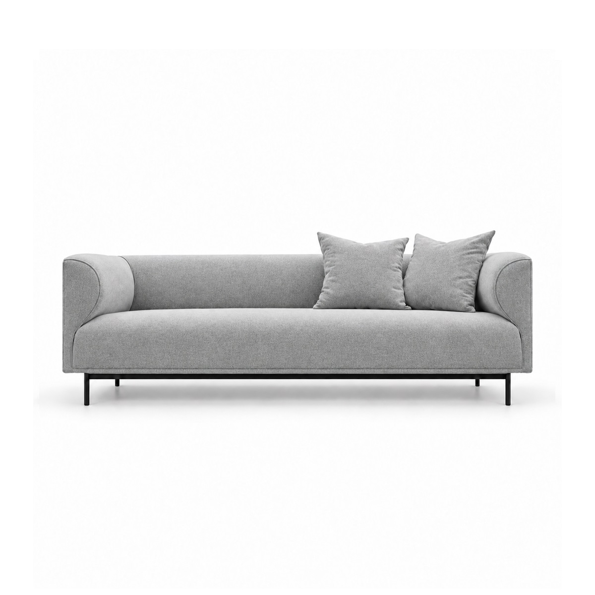 Sofa Băng Nệm Vải Chân Sắt Hiện Đại FM-WC939