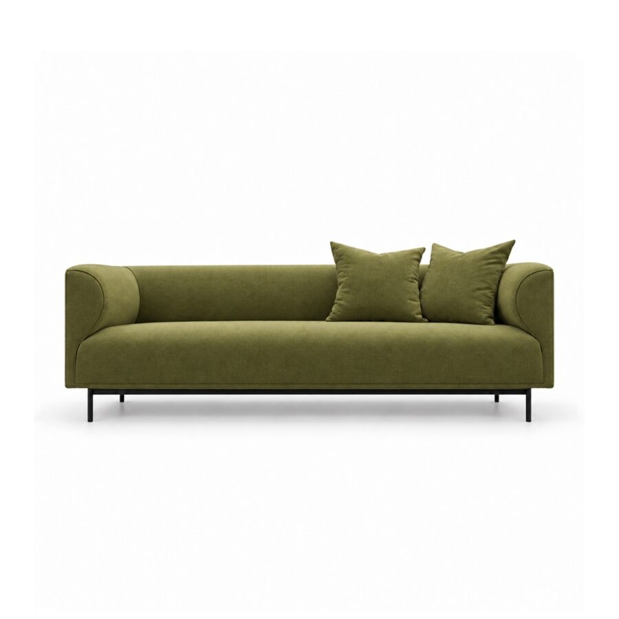 Sofa Băng Nệm Vải Chân Sắt Hiện Đại FM-WC939