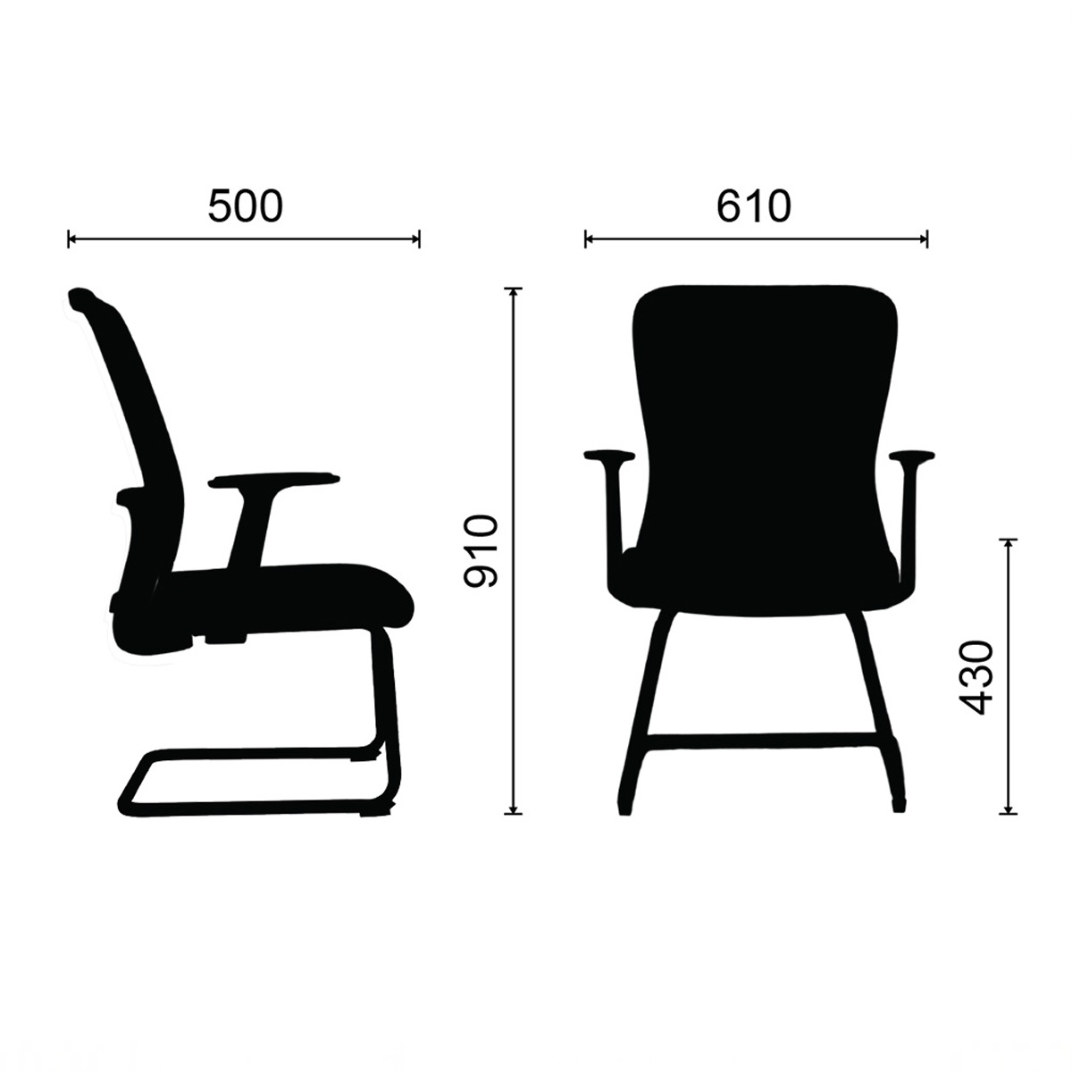 Kích thước ghế văn phòng chân quỳ Kích thước ghế văn phòng chân quỳ