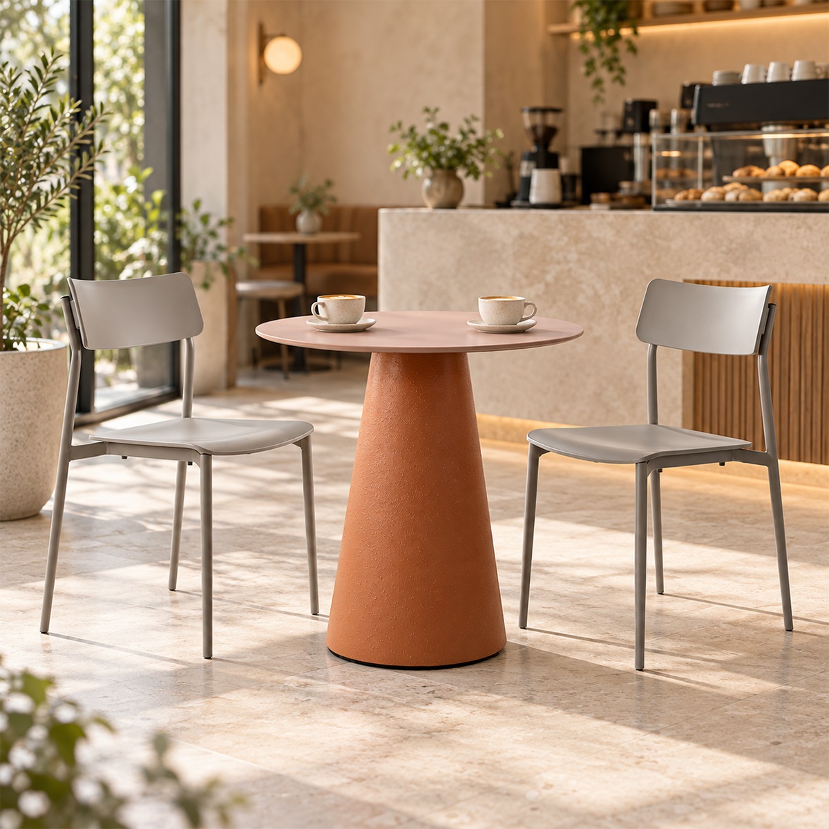 Bàn Cafe Mặt Kính Tròn D60 AK-WT216