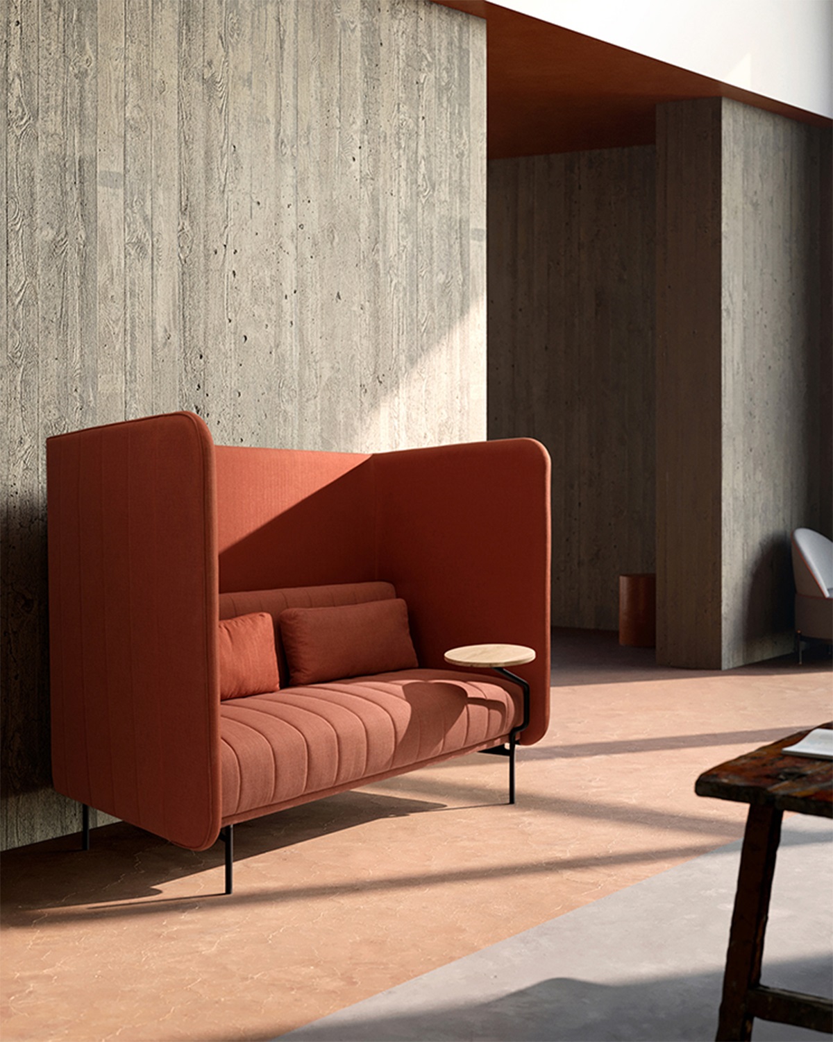 Ghế sofa phòng chờ lưng cao