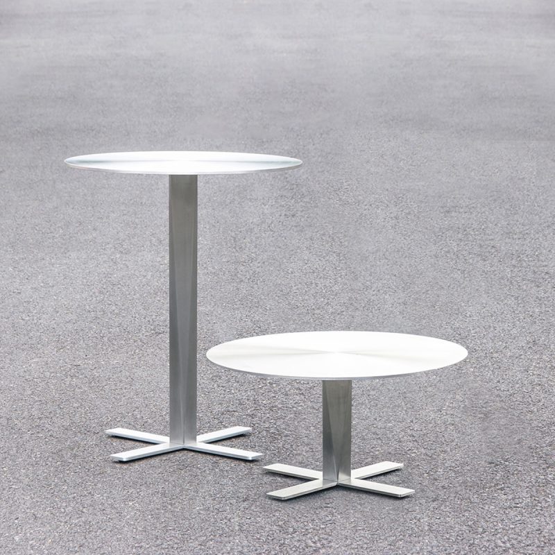 Bàn ghế cafe ngoài trời bằng inox