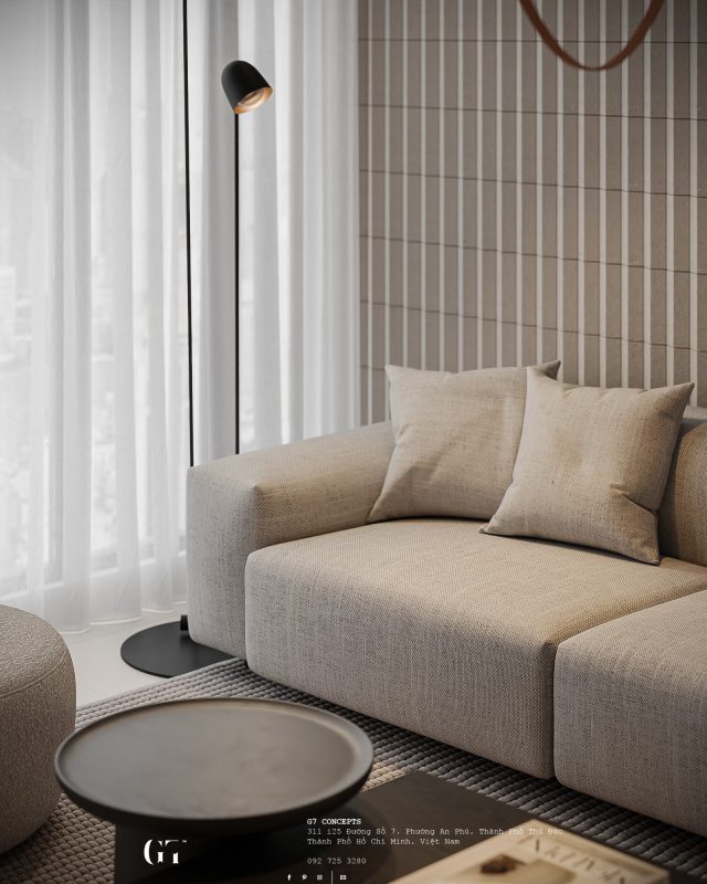 Sofa góc vải nỉ hiện đại