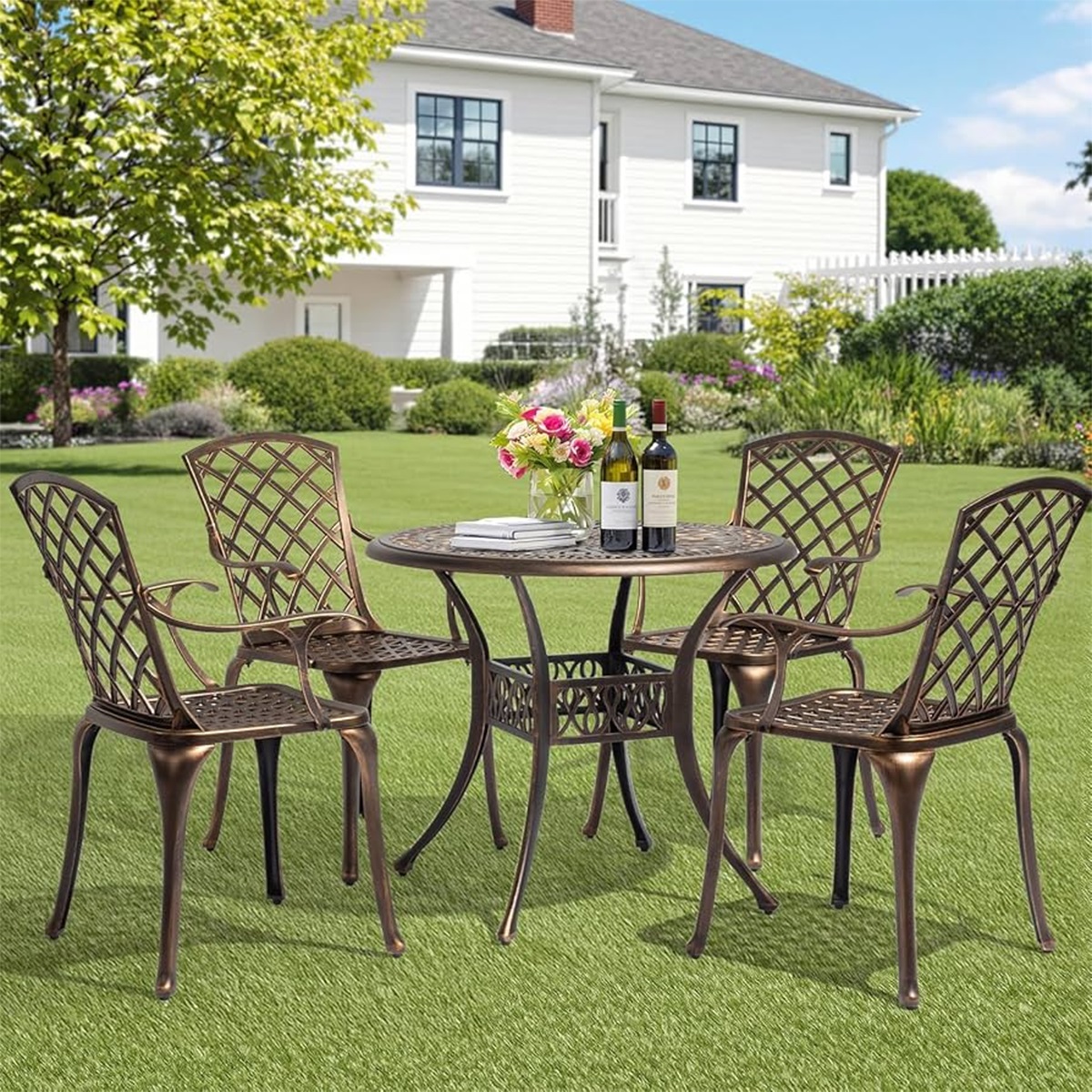 Ghế nhôm đúc ngoài trời