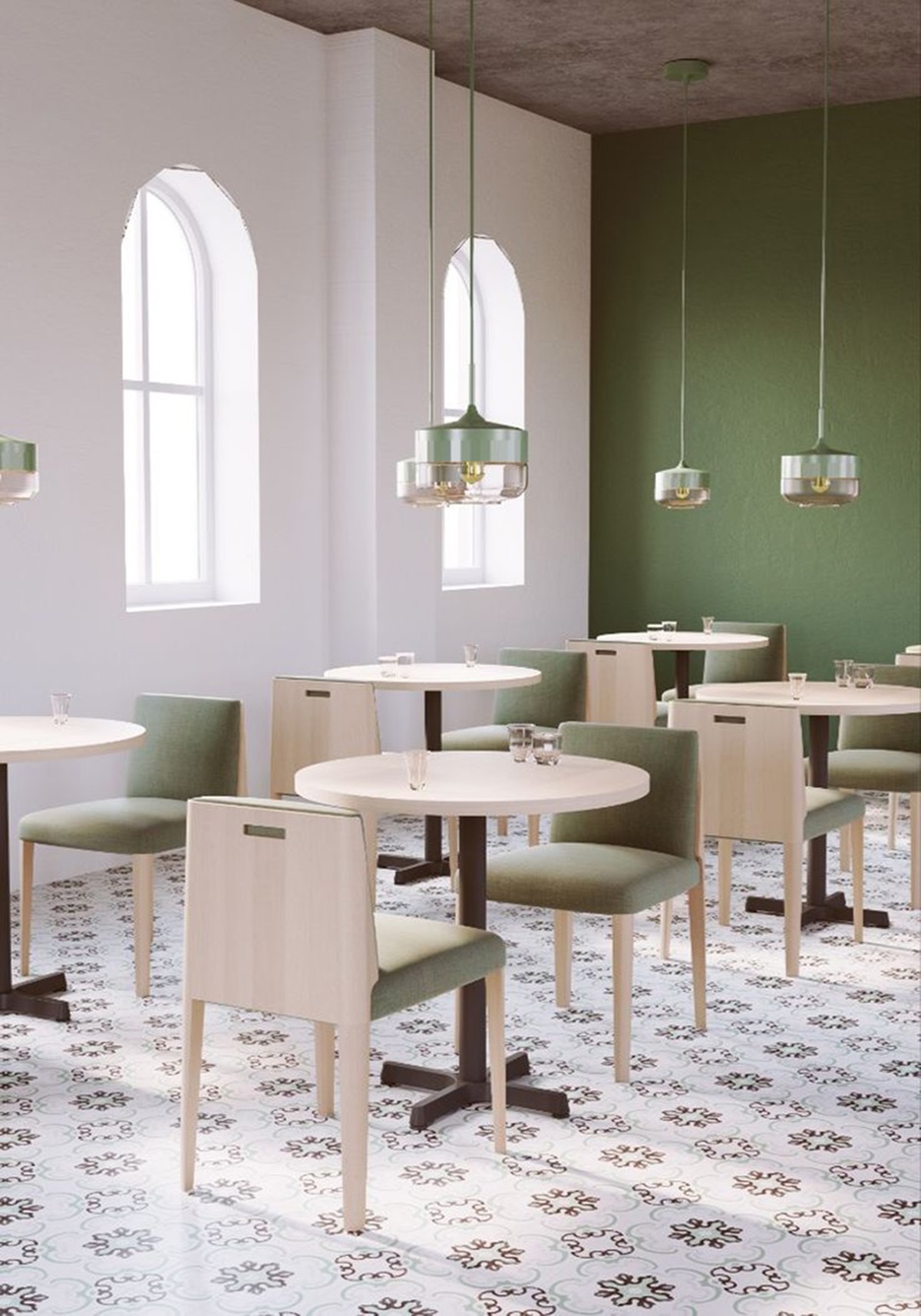 Ghế cafe bọc nệm sang trọng