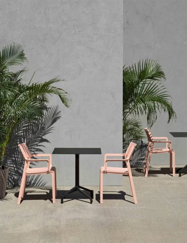 Ghế Cafe Sân Vườn Nhựa Đúc Cao Cấp