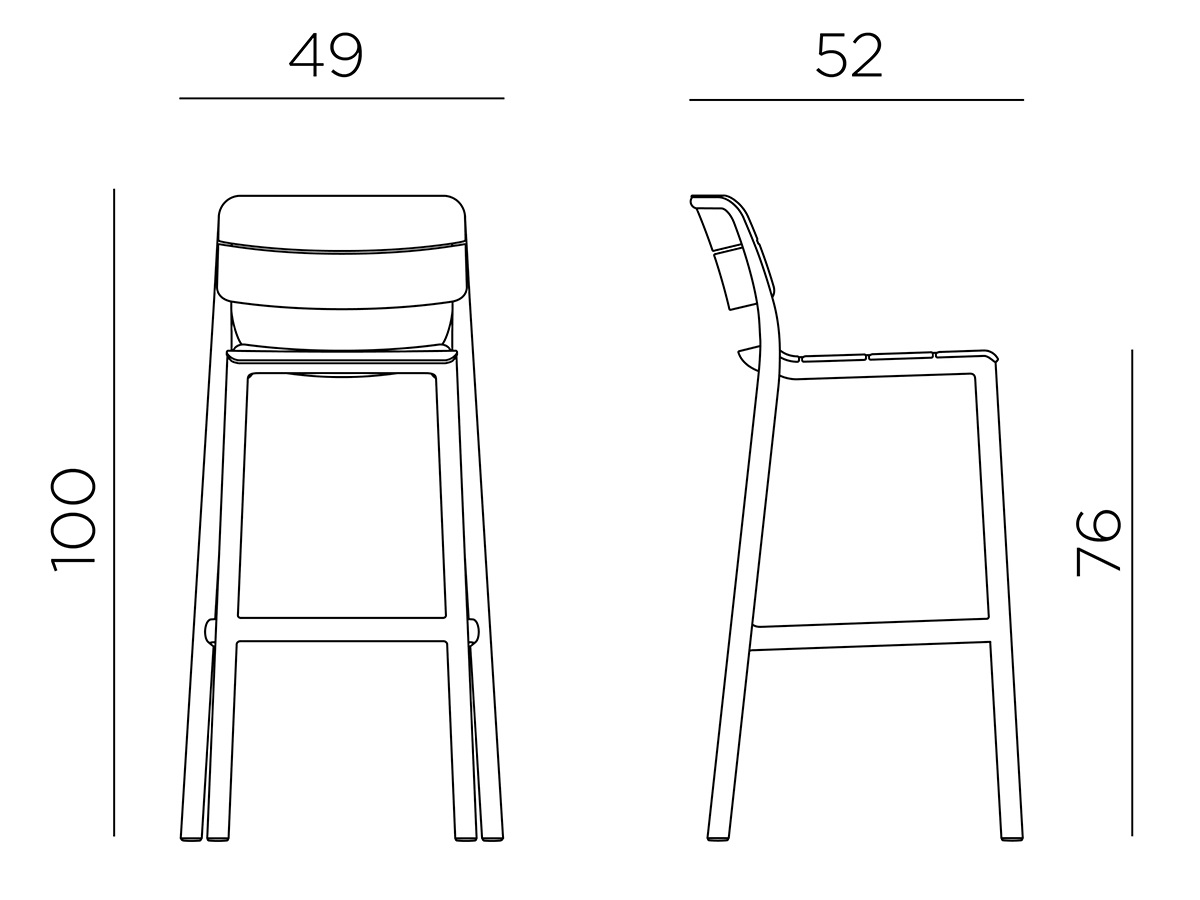 Ghế bar nhựa nhập khẩu