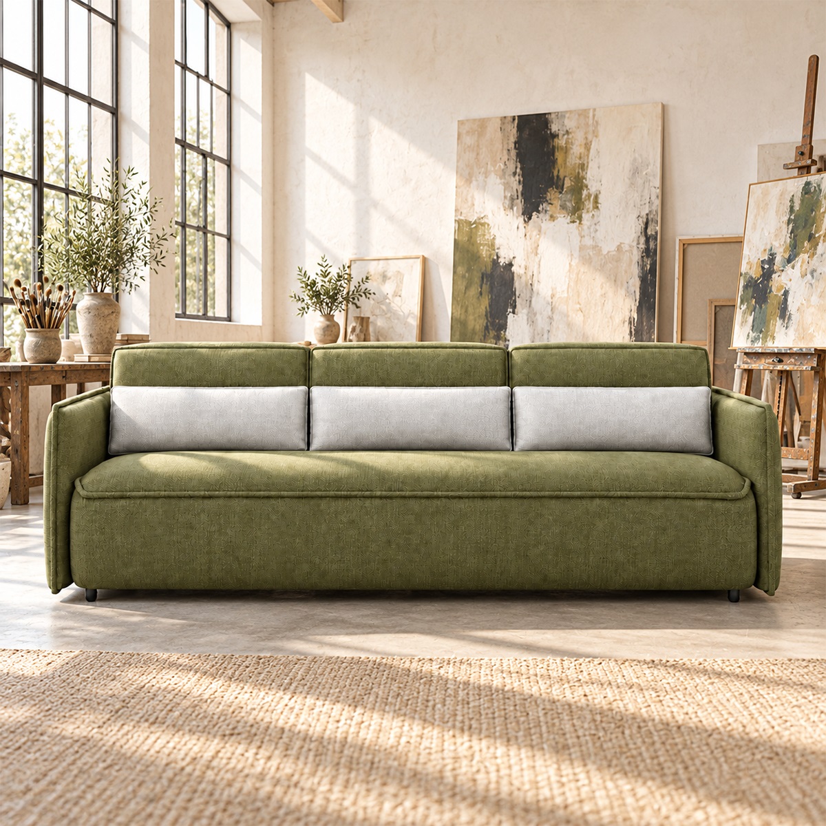 Sofa Băng Vải Nỉ Hiện Đại FM-WC905