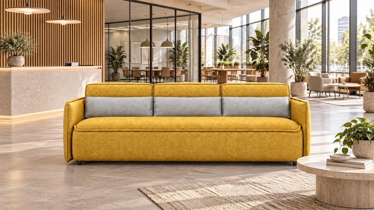 Sofa Băng Văn Phòng Vải Nỉ Hiện Đại FM-WC905
