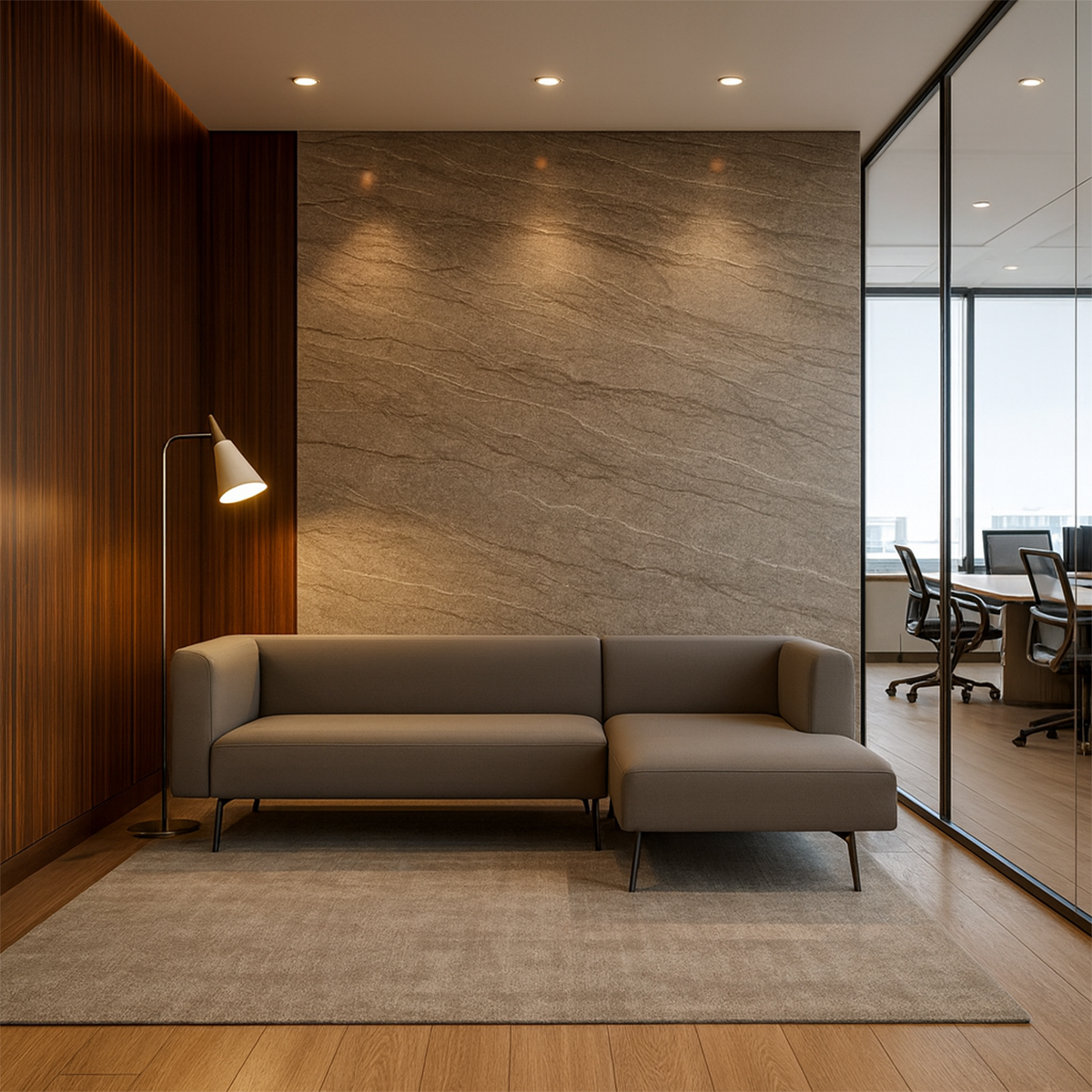 Sofa góc tiếp khách văn phòng