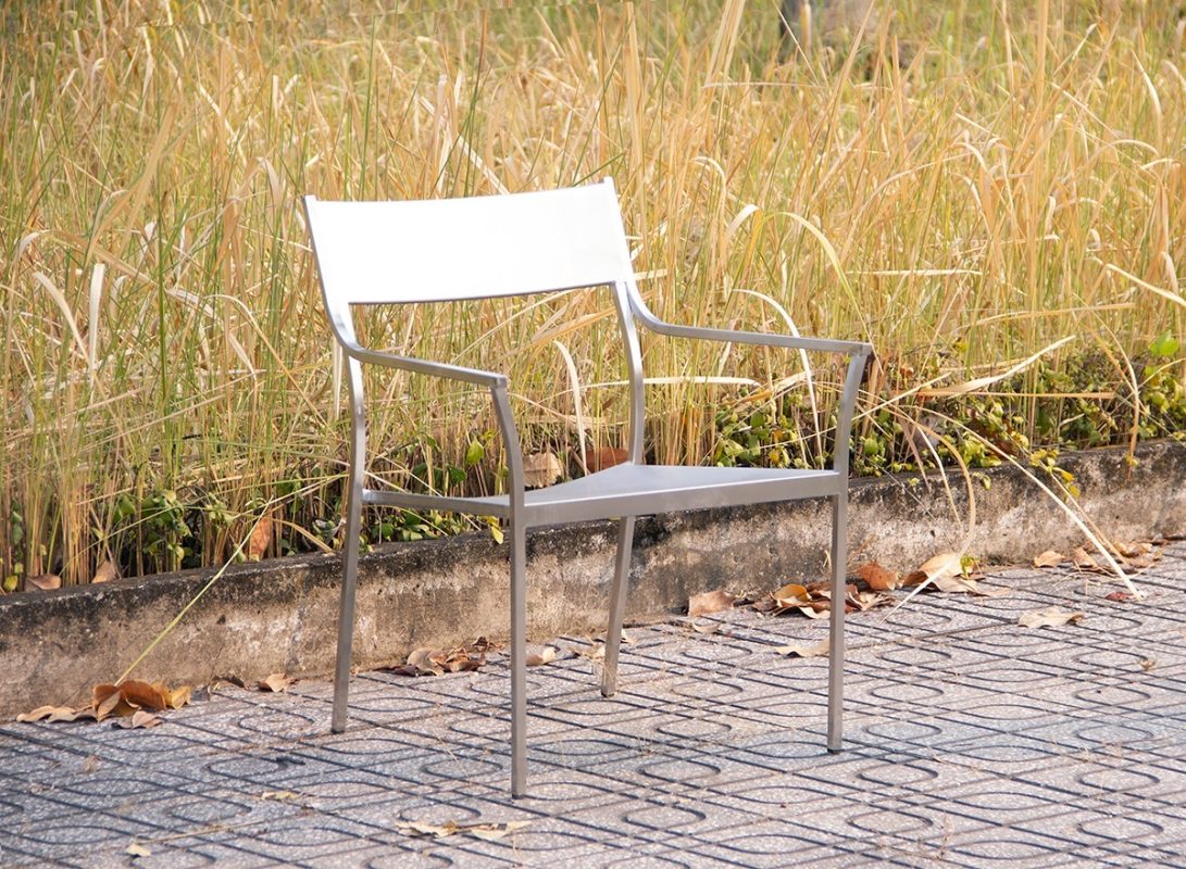 Bàn ghế cafe inox