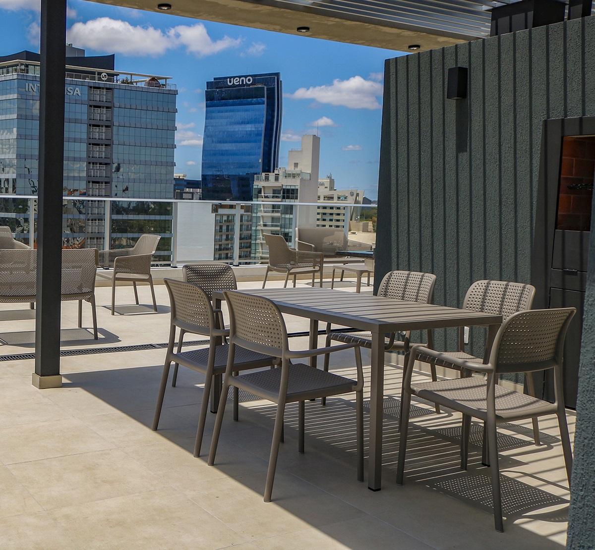 Bàn ghế pantry ngoài trời