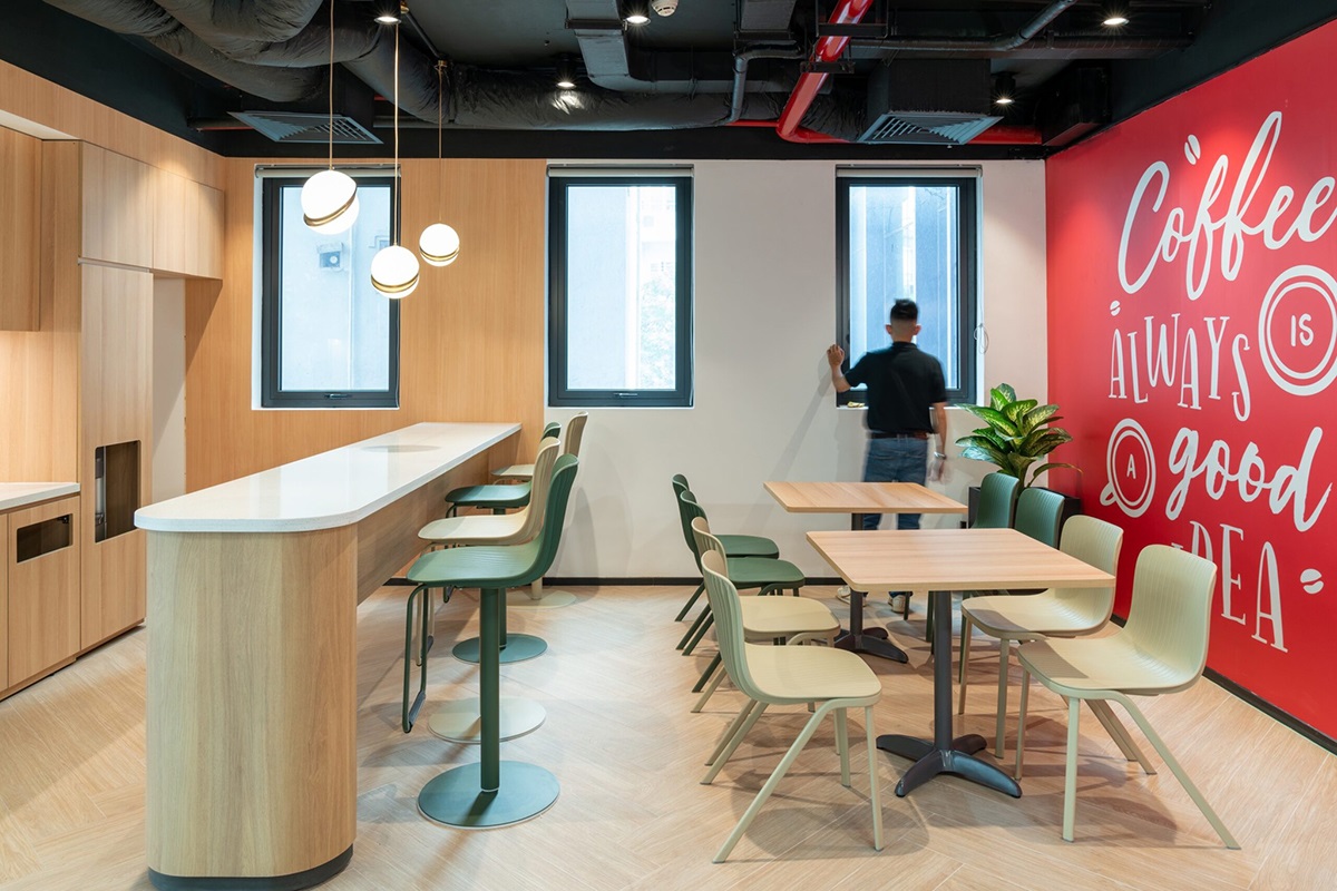 Bàn ghế pantry văn phòng cao cấp