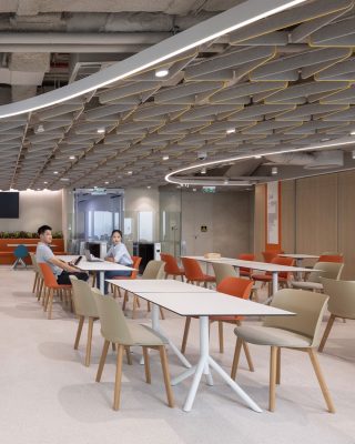 Bàn ghế pantry văn phòng hiện đại