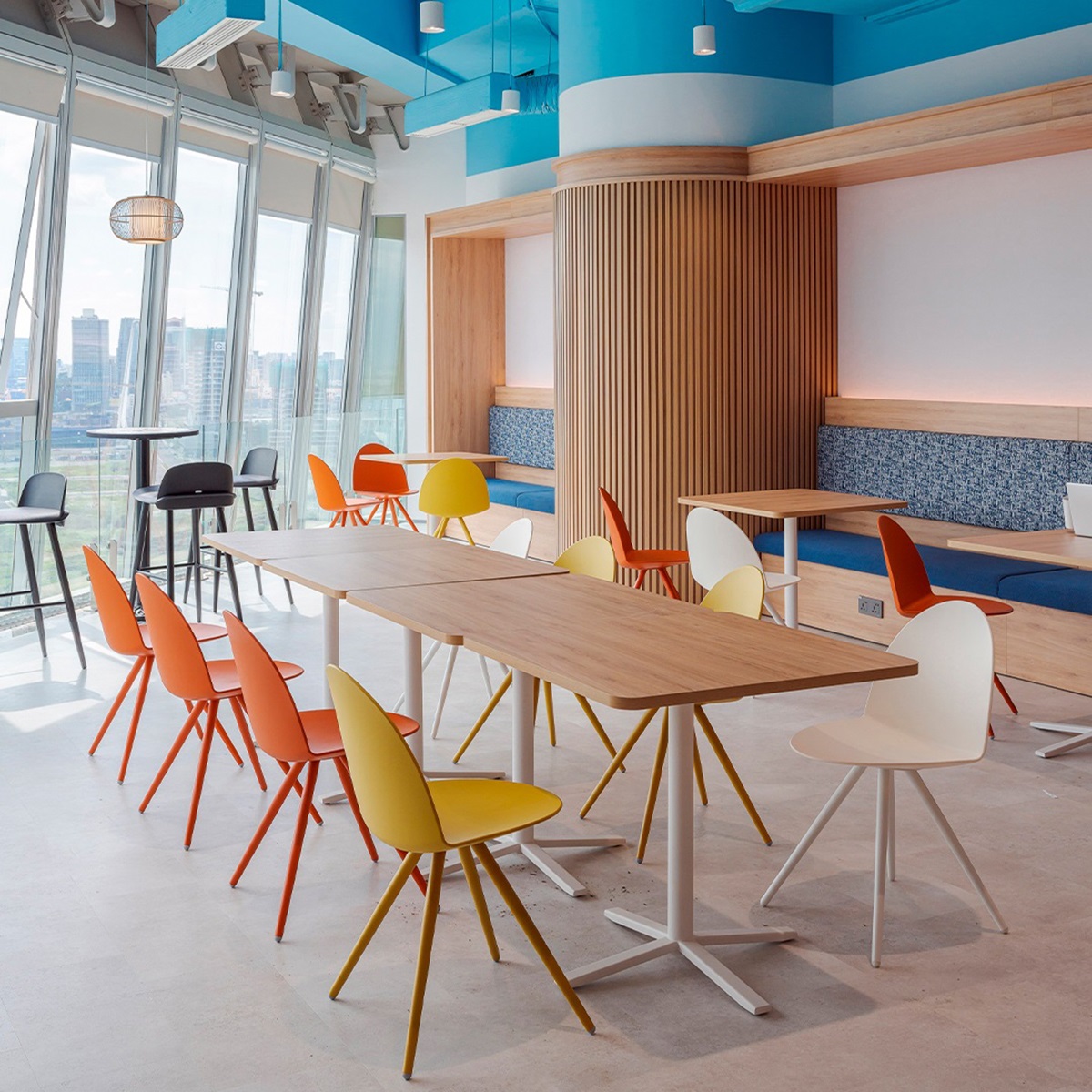 Bàn ghế pantry văn phòng hiện đại