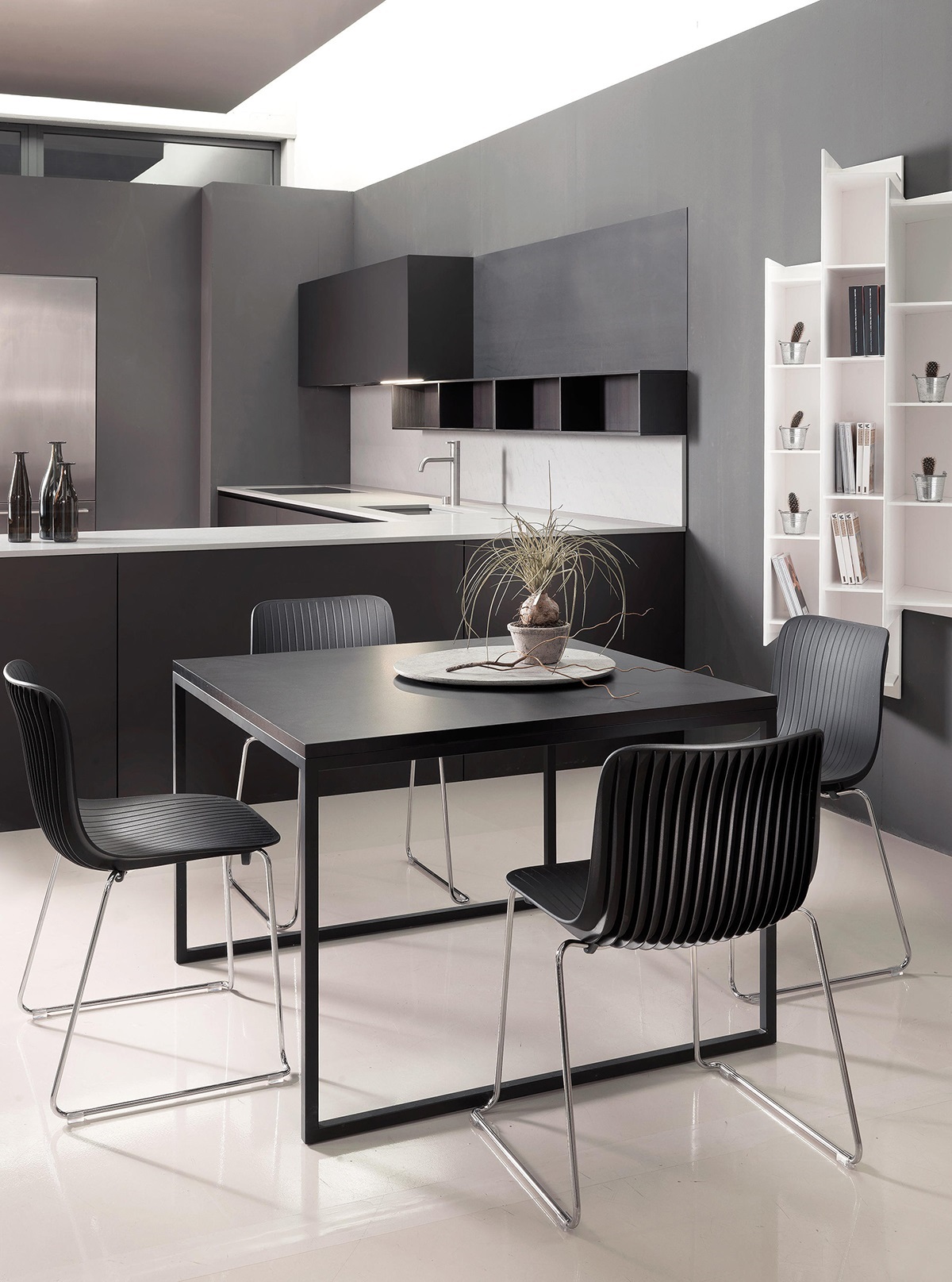 Bộ bàn ghế pantry nhân viên hiện đại