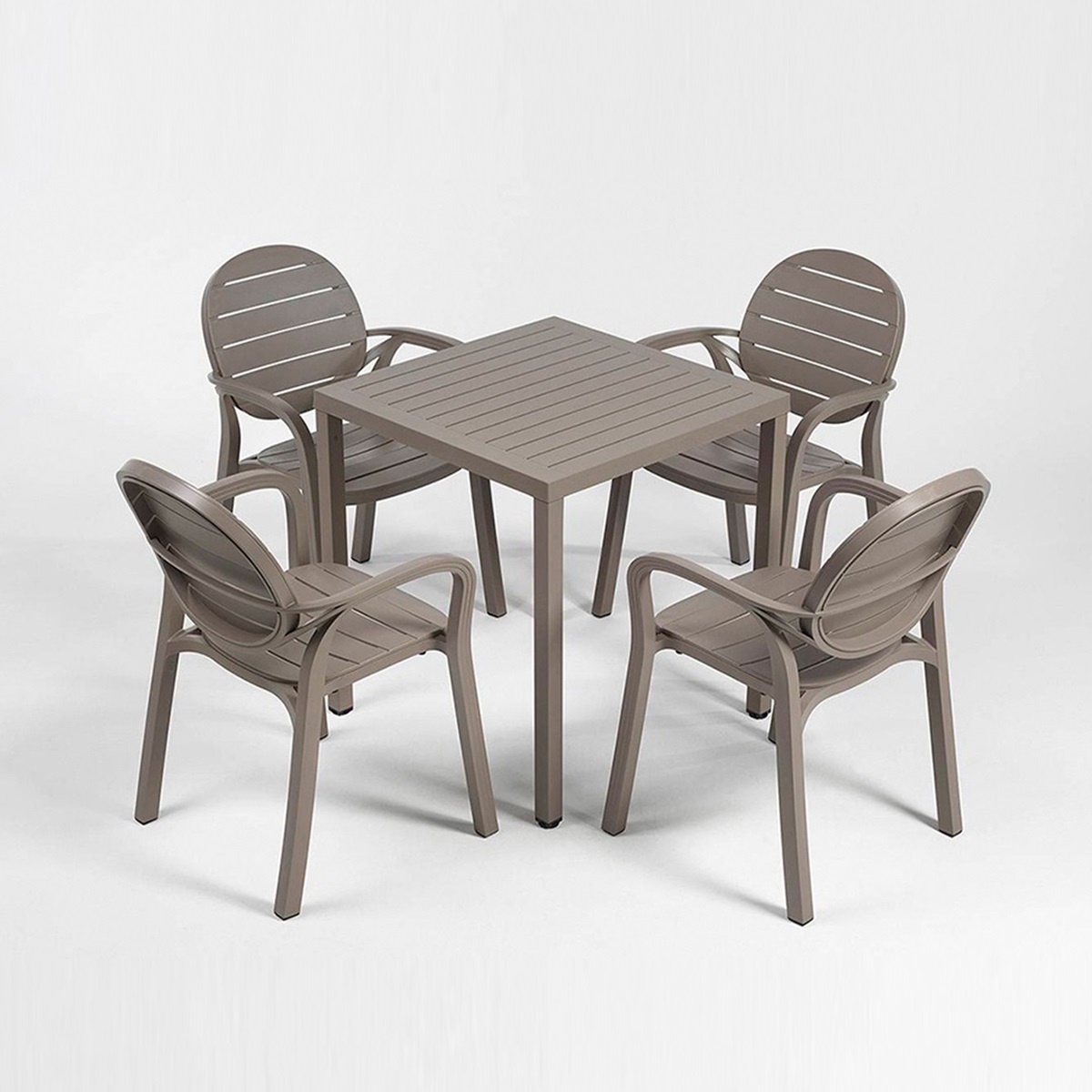 Bộ bàn ghế pantry vuông 4 ghế