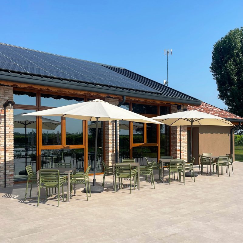 Bộ bàn vuông 4 ghế cafe ngoài trời