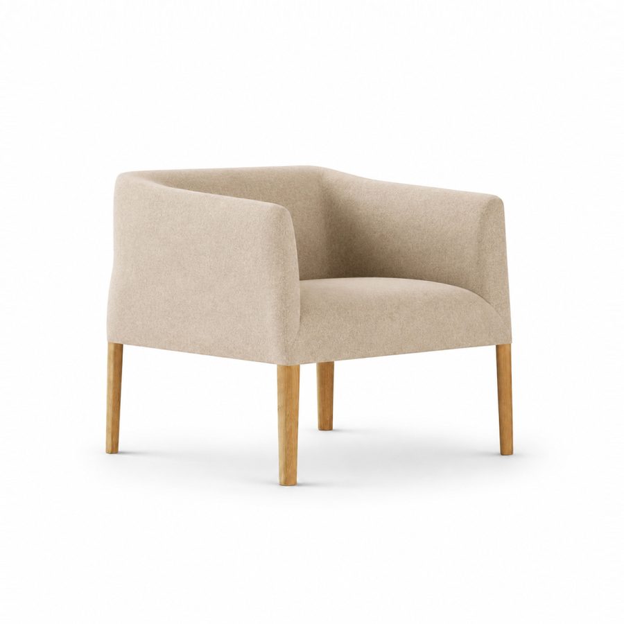 Ghế Armchair Vải Nỉ Sang Trọng
