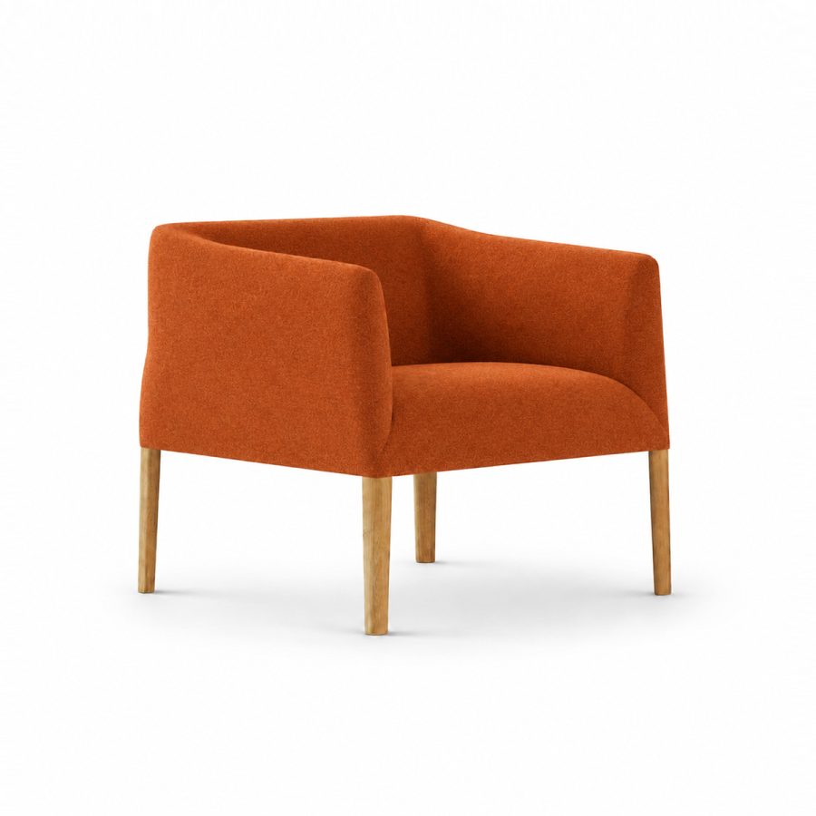 Ghế Armchair Vải Nỉ Sang Trọng