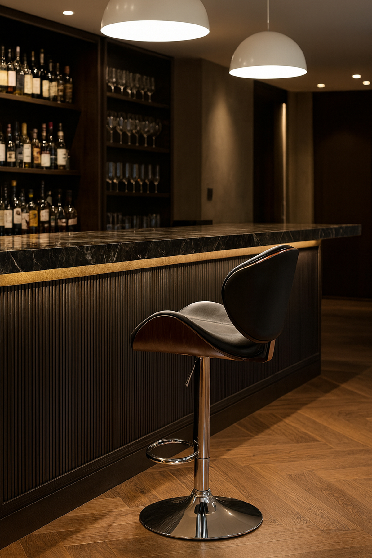 Ghế bar xoay nệm da cao cấp