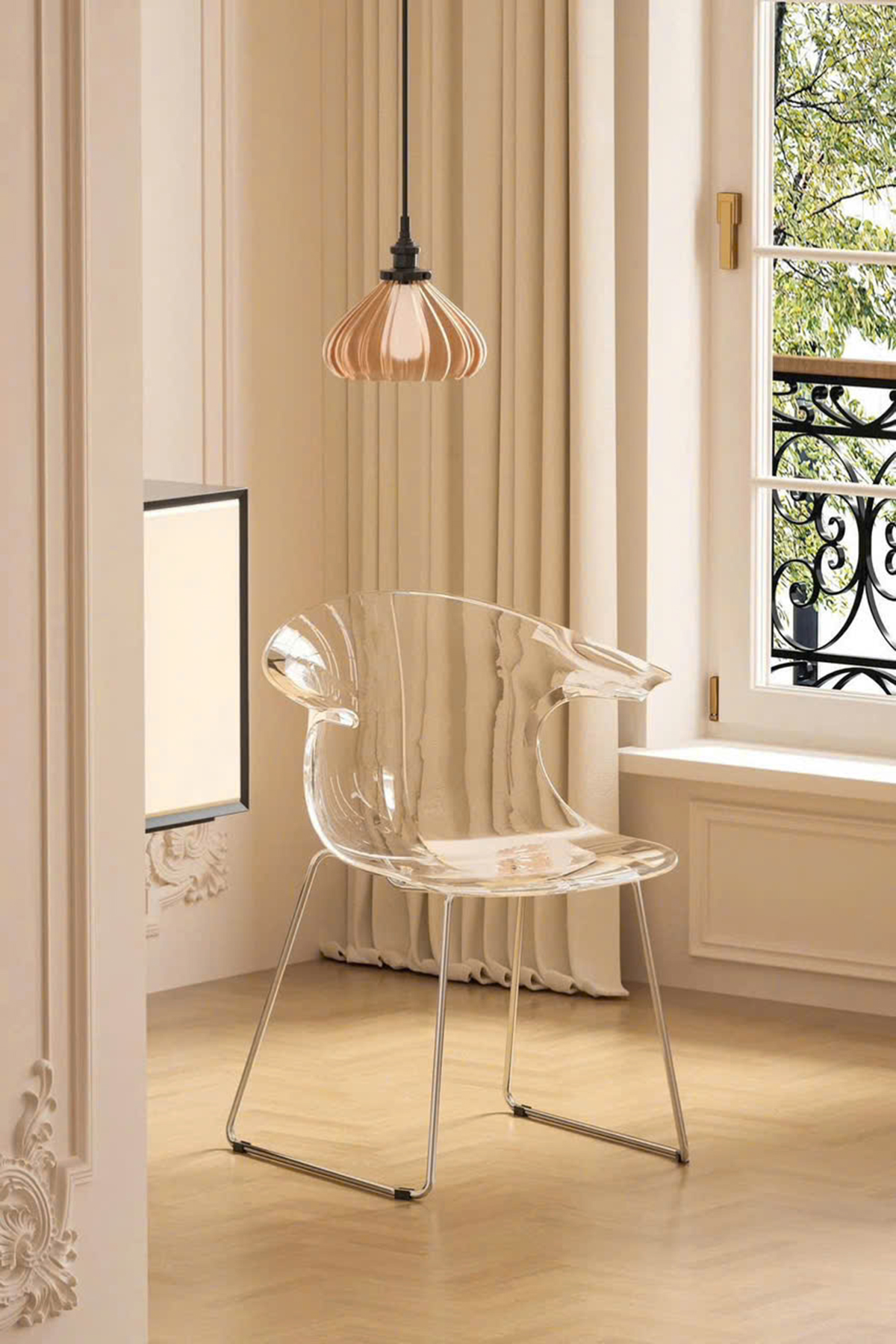 Ghế Cafe Nhựa Trong