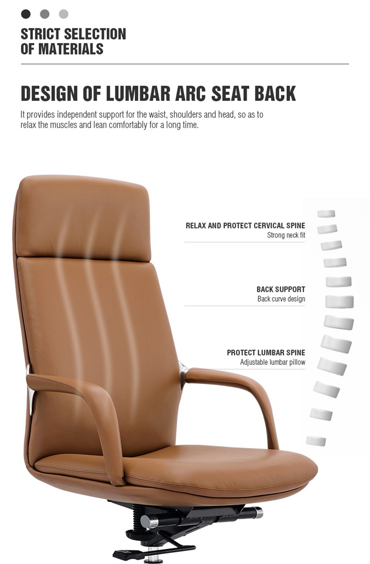 Ghế giám đốc nệm da cao cấp