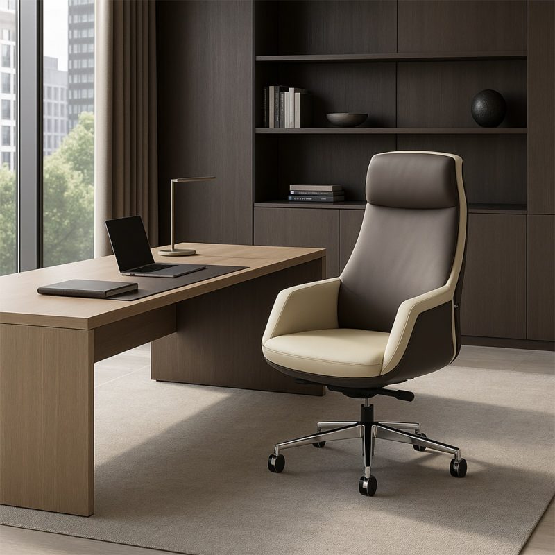 Ghế giám đốc nệm da cao cấp