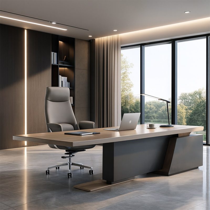 Ghế giám đốc nệm da sang trọng