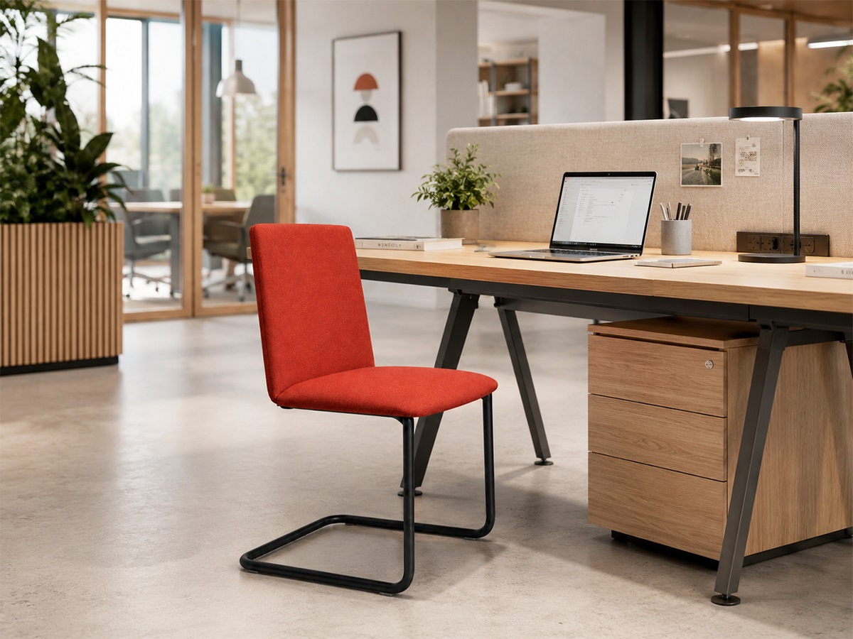Ghế làm việc chân quỳ nhỏ gọn