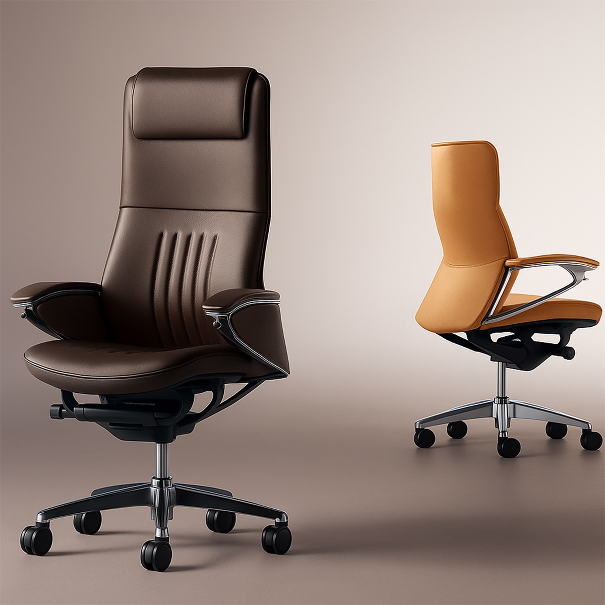 Ghế làm việc nệm da cao cấp