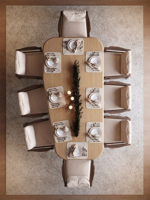 Trang trí noel bàn ăn đẹp