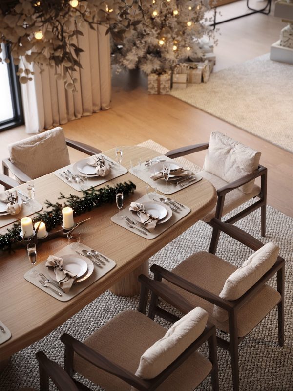 Trang trí noel bàn ăn đẹp