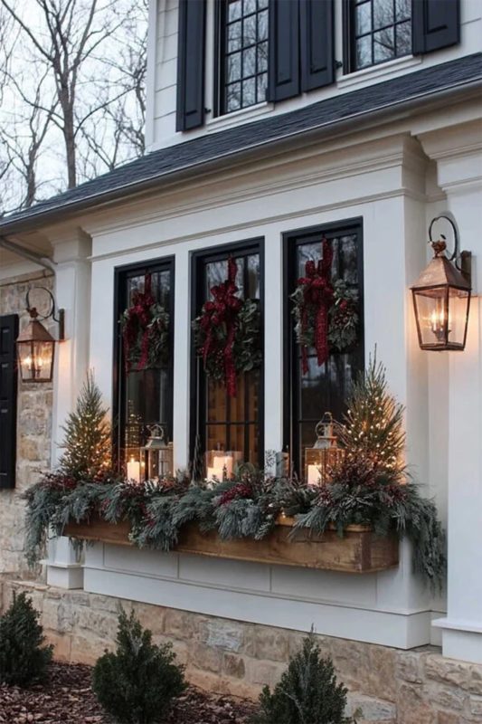 Trang trí noel ngoài trời