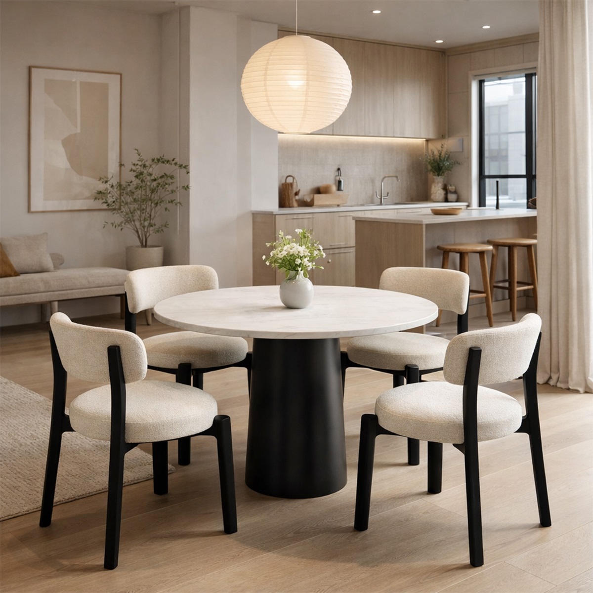 Bàn ăn mặt đá căn hộ chung cư