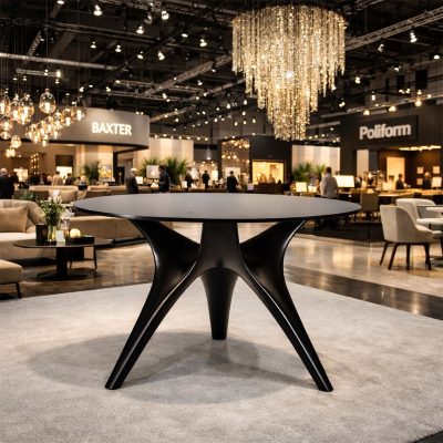 Bàn ăn mặt đá tròn cao cấp