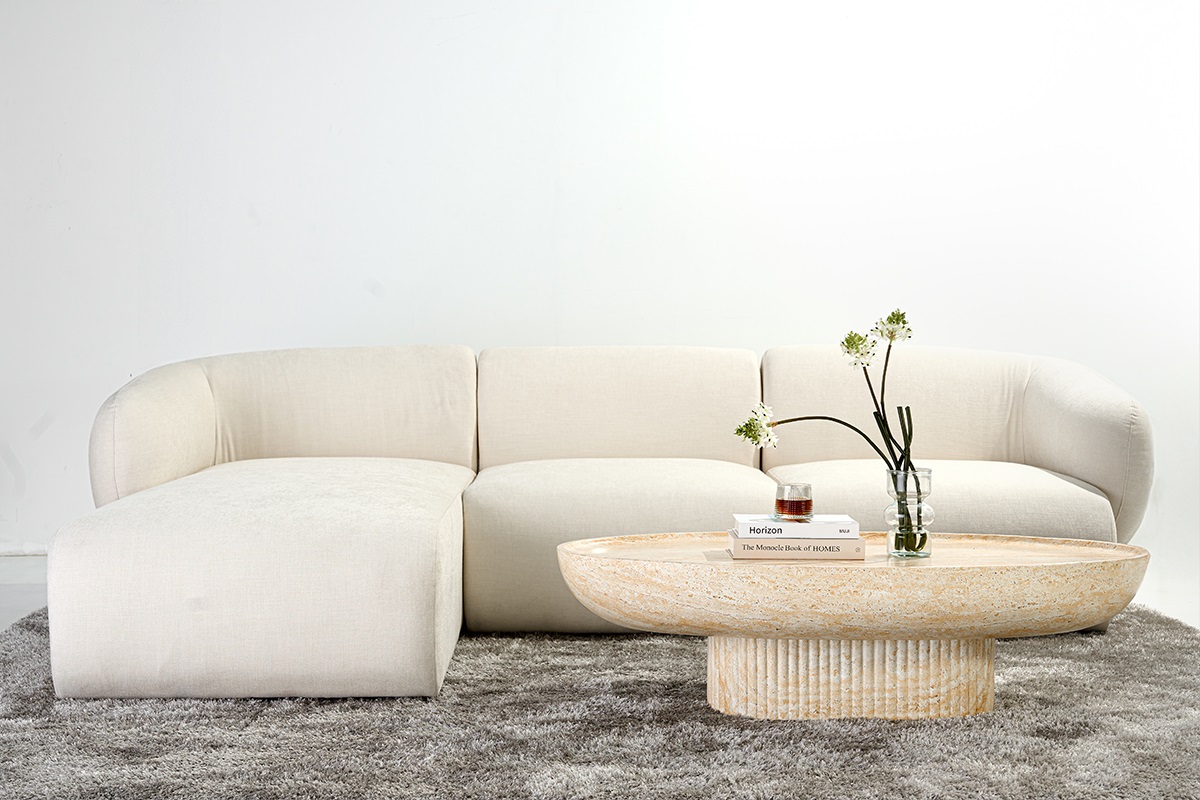Bàn trà sofa travertine