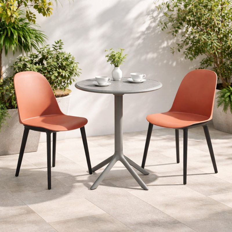 Bộ Bàn Tròn 2 Ghế Ngoài Trời