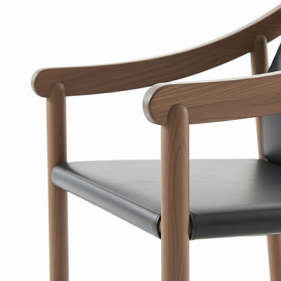 Ghế ăn gỗ da cao cấp