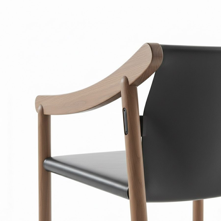 Ghế ăn gỗ da cao cấp