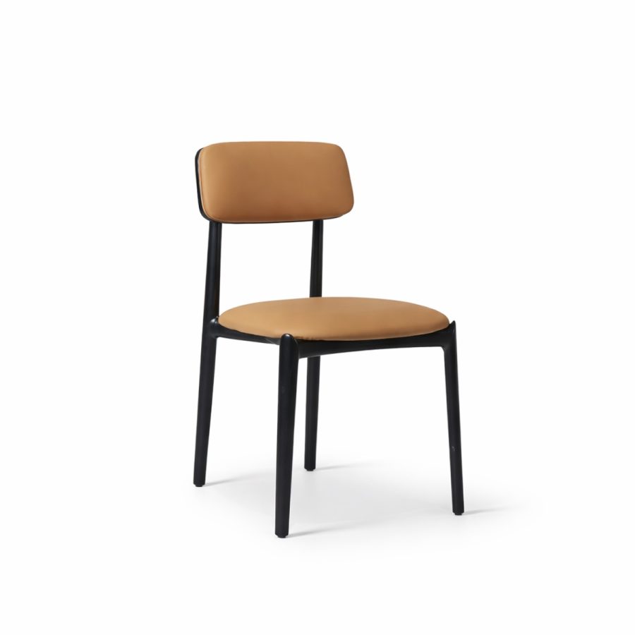 Ghế ăn gỗ nệm da