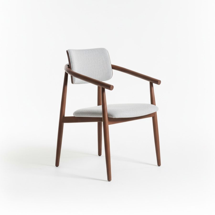 Ghế ăn gỗ nệm vải