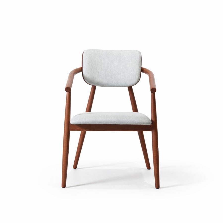 Ghế ăn gỗ nệm vải