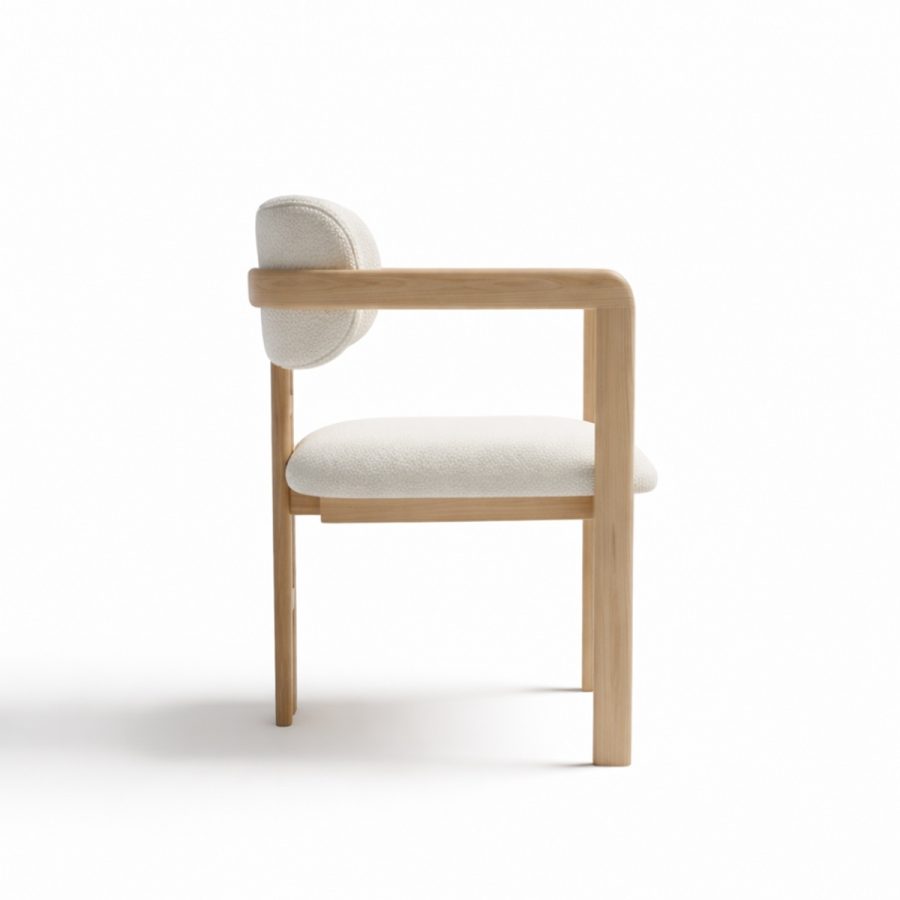 Ghế Ăn Gỗ Nệm Vải