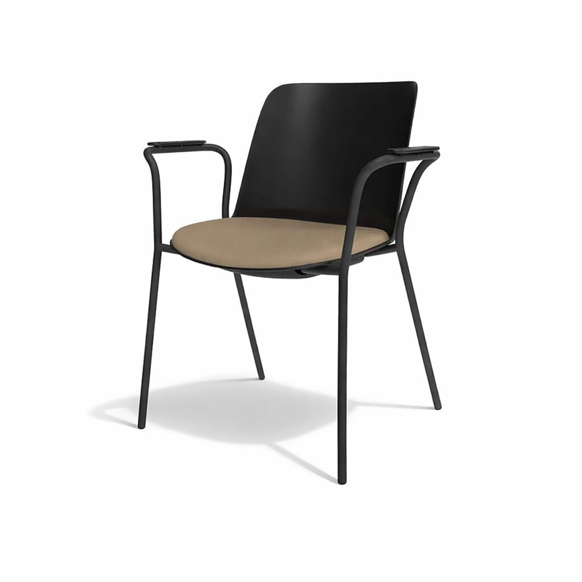 Ghế ăn mặt nhựa chân sắt