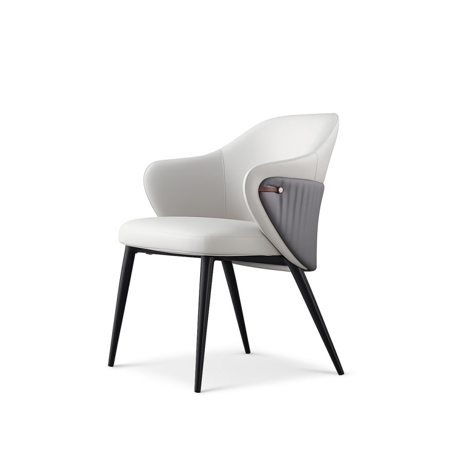 Ghế Ăn Nệm Da Chân Sắt