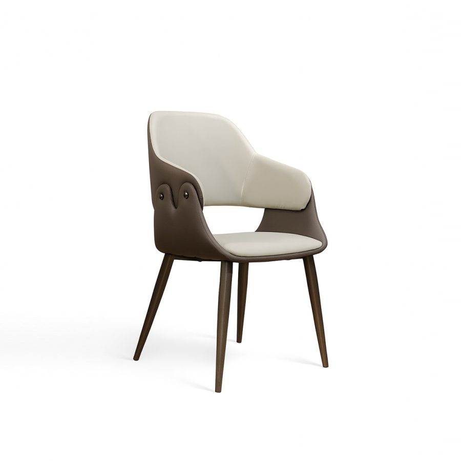 Ghế Ăn Nệm Da Chân Sắt