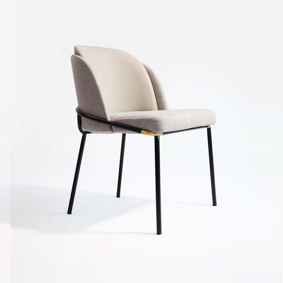 Ghế ăn nệm vải chân sắt