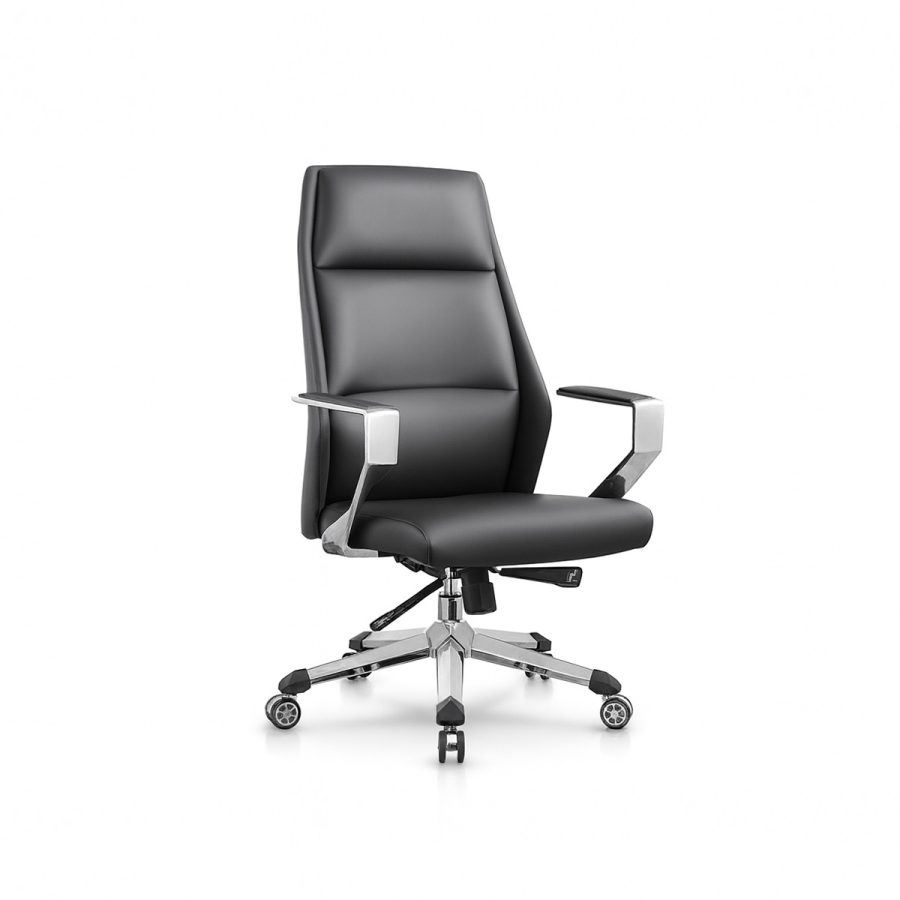 Ghế Phòng Họp Chân Quỳ Nệm Da